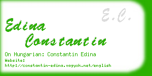 edina constantin business card